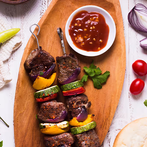 Chicken satay skewers